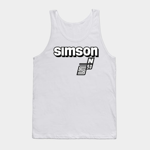 Simson S50 N logo Tank Top by GetThatCar